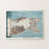 メインクーンキットンオリジナルウォーター絵画カラー ジグソーパズル (横)