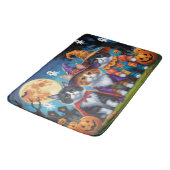 メインクーンキャッツカボンプキンハロウィンおもしろい バスマット (アングル)