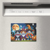 メインクーンキャッツカボンプキンハロウィンおもしろい マグネット (インサイチュ (食洗機))