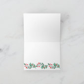 メインクーンキャットクリスマスポートレート シーズンカード (内部)