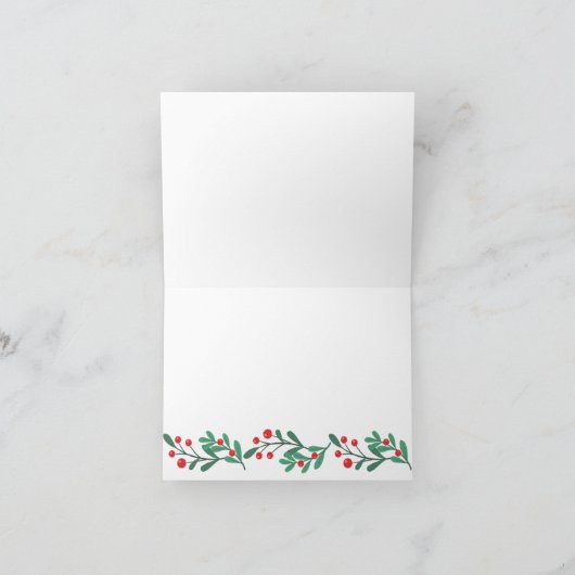 メインクーンキャットクリスマスポートレート シーズンカード (内部)