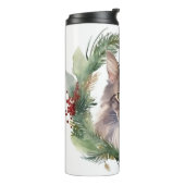 メインクーンキャットクリスマスリースフェスティバルキッテン タンブラー (回転左)