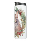 メインクーンキャットクリスマスリースフェスティバルキッテン タンブラー (回転右)