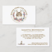 メインクーンキャットグルーミングサロンペットスパ 名刺 (正面/裏面)