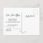 メインクーンキャットコージーニューホームアドレス 案内ポストカード (裏面)