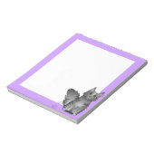 メインクーンキャットシルバーグレー虎猫 ノートパッド (回転)