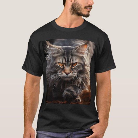 メインクーンキャット狩り Tシャツ (正面)