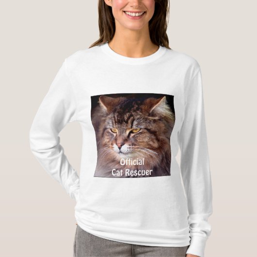 メインクーンフワフワ猫ロバーコレクション Tシャツ (正面)