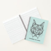 メインクーンポートレート |名前の追加 ノートブック (内部)