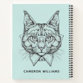 メインクーンポートレート |名前の追加 ノートブック (裏面)