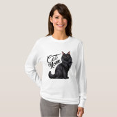 メインクーンママTシャツ 誇り高き猫愛好家へ Tシャツ (正面フル)