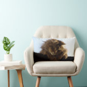 メインクーンロングヘアタブビーキャットアニマルペット ランバークッション (椅子)