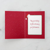 メインクーン猫が雪を駆ける シーズンカード (内部)