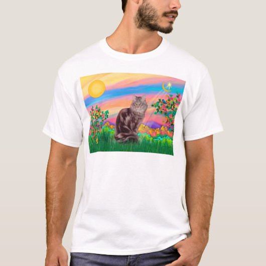メインクーン+デイ・スター Tシャツ (正面)