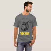 メインクーン+猫ママ1 Tシャツ (正面フル)