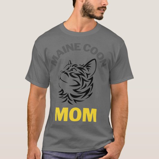 メインクーン+猫ママ1 Tシャツ (正面)