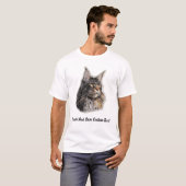 メインクーン 猫 オリジナルテキスト作成  Tシャツ (正面フル)