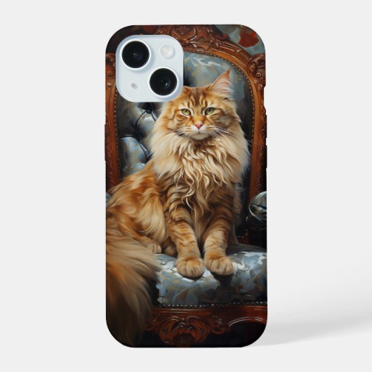 メインクーン iPhone 15ケース (裏面)