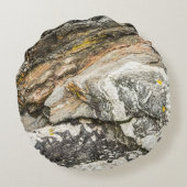 メインコーストロックズ自然ブラック ラウンドクッション (裏面)