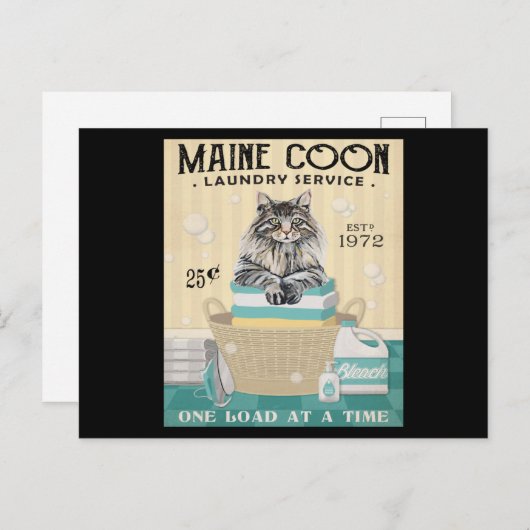 メインコーンマスコットランドリーカンパニー2 ポストカード (正面/裏面)