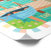 メインザパインツリー州USAサマートラベル ポスター (角)