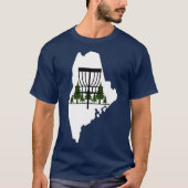 メインシルエットディスクゴルフバスケット Tシャツ (正面)