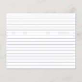 メインスクイズオレンジブライダルシャワーレシピカード (裏面)