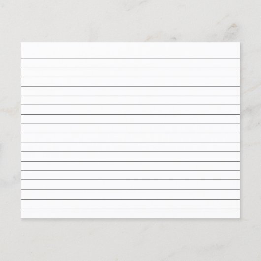 メインスクイズオレンジブライダルシャワーレシピカード (裏面)