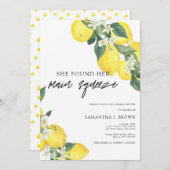 メインスクイズサマーモダンブライダルシャワー 招待状 (正面/裏面)