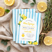 メインスクイズサマーレモンブライダルシャワー 招待状