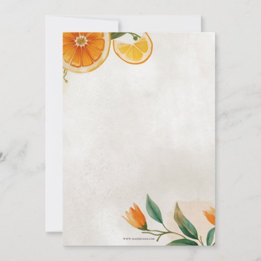 メインスクイズシッ地中海のツブライダルシャワー 招待状 (裏面)