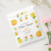 メインスクイズシトラスサマーレモンブライダルシャワー フェイバーバッグ (封をした状態)