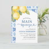メインスクイズシトラスフォトサマーブライダルシャワー 招待状 (スタンド正面)