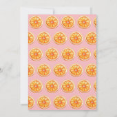 メインスクイズシトラスブライダルシャワーオレンジ 招待状 (裏面)