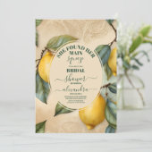 メインスクイズシトラスブライダルシャワーレモンブライト 招待状 (スタンド正面)