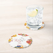 メインスクイズシトラスブライダルシャワー ペーパーコースター (インサイチュ)