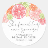 メインスクイズシトラスブライダルシャワー ラウンドシール (正面)