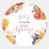 メインスクイズシトラスブライダルシャワー ラウンドシール (正面)