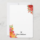 メインスクイズシトラスブライダルシャワー 招待状 (裏面)