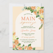 メインスクイズシトラスブライダルシャワー 招待状 (正面)