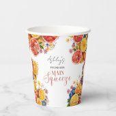 メインスクイズシトラスブライダルシャワー 紙コップ (裏面)