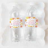 メインスクイズシトラスブライトフラワーズブライダルシャワー ペットボトルラベル