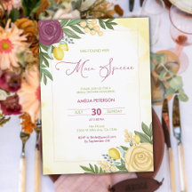 メインスクイズシトラスブライトレモンブライダルシャワー