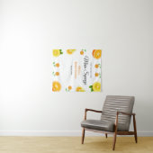 メインスクイズシトラスレモンブライダルシャワー背景 タペストリー (インサイチュ(横))