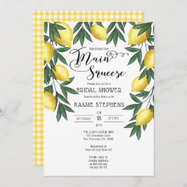 メインスクイズリーモントロピカルブライダルシャワーインビタット 招待状