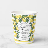 メインスクイズリーモントロピカルブライダルシャワー紙C 紙コップ (裏面)