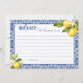 メインスクイズレモンアドバイスフォーザブライド 招待状 (正面)