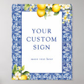 メインスクイズレモンカスタムズ文字 ポスター (正面)