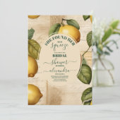 メインスクイズレモンシトラスブライダルシャワー 招待状 (スタンド正面)