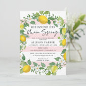 メインスクイズレモンテーマブライダルシャワー 招待状 (スタンド正面)